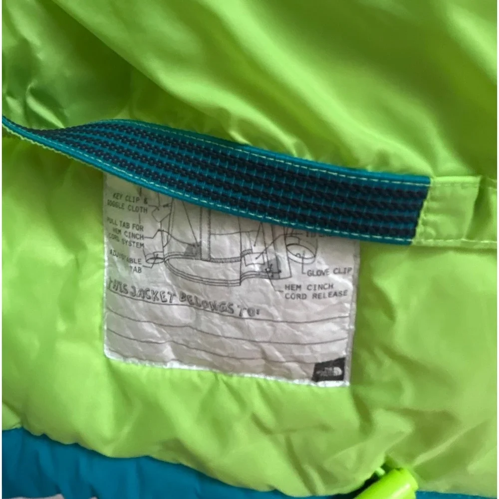 The North Face Boys HyVent Waterproof Colorblock Insulated Ski Jacket XL 18/20